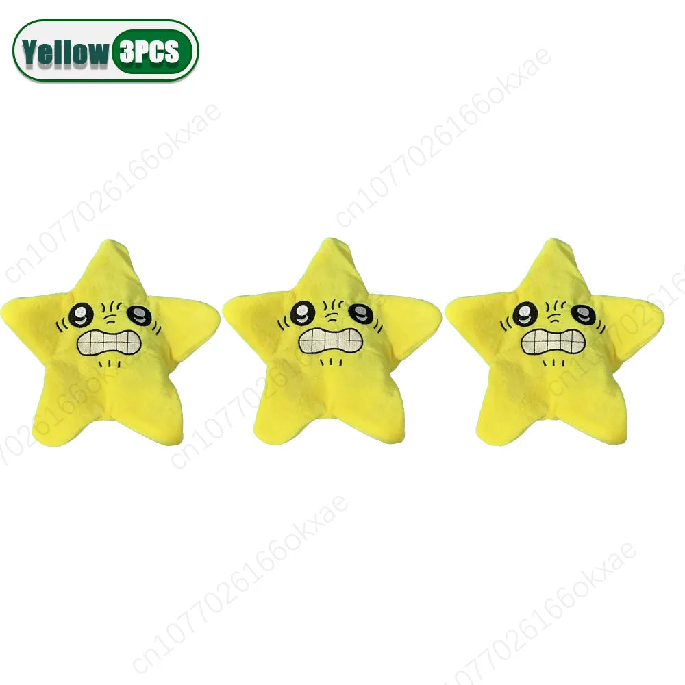 1-20P Angry Star Anti-Stress Plush Keychain Charm USB Rechargeable -22cm