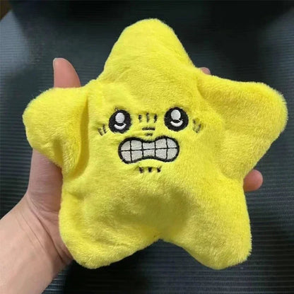 1-20P Angry Star Anti-Stress Plush Keychain Charm USB Rechargeable -22cm