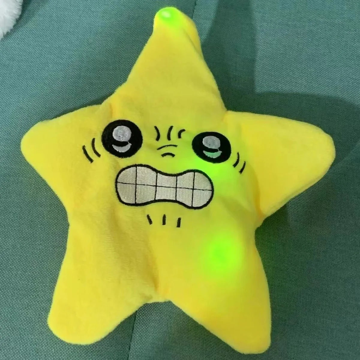 1-20P Angry Star Anti-Stress Plush Keychain Charm USB Rechargeable -22cm