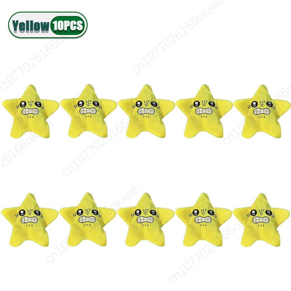 1-20P Angry Star Anti-Stress Plush Keychain Charm USB Rechargeable -22cm